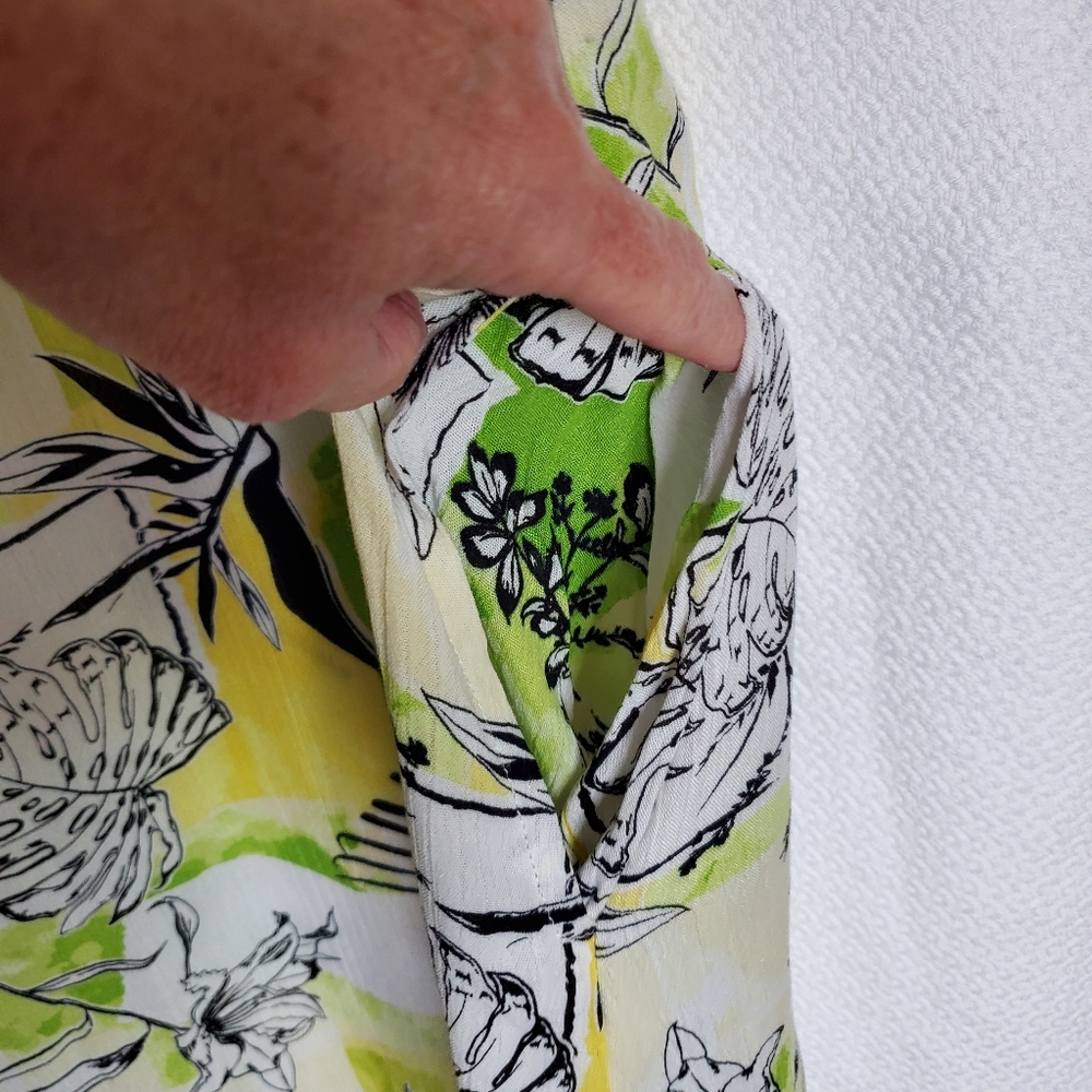 KAKTUS Dress Size M Summer Floral Tropical print. - Picture 12 of 14